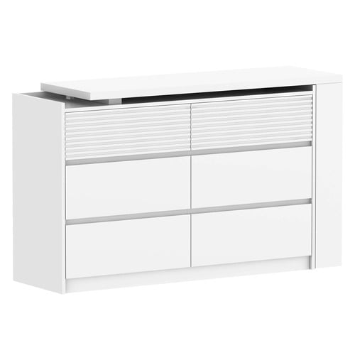 Josiah 6 Drawer Chest with Extendable Desk