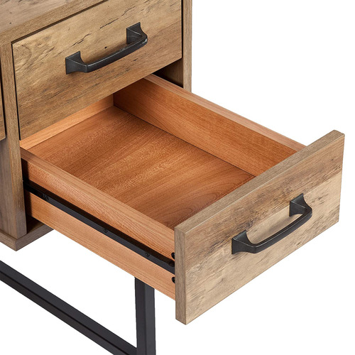 Rustic Dark Timber Oswald Writing Desk