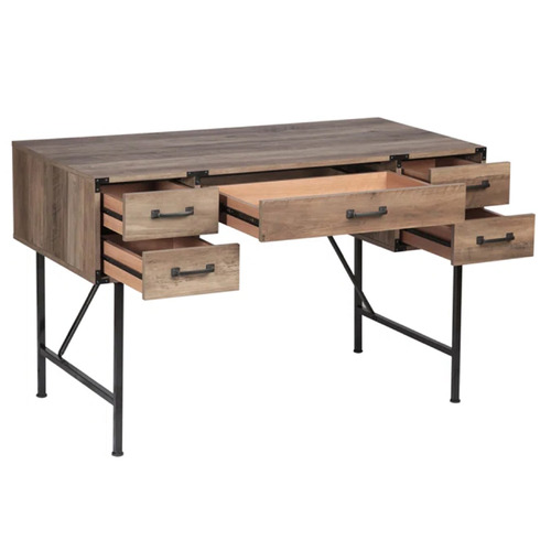 Rustic Dark Timber Oswald Writing Desk
