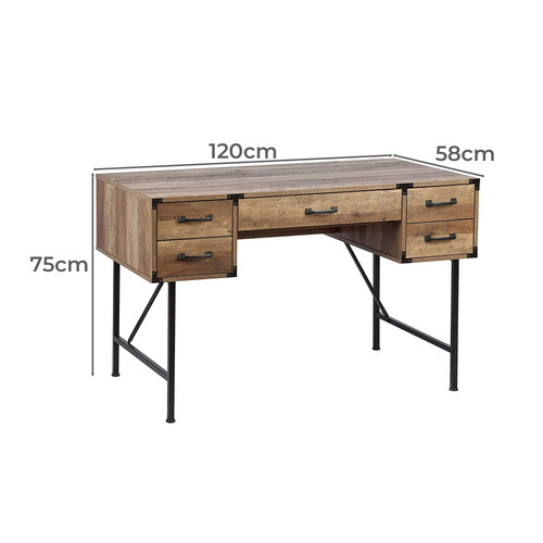 Sawyer 5 Drawer Writing Desk