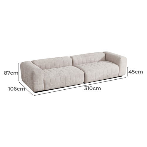 Liwen 3 Seater Boucle Modular Sofa