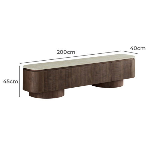 Daniels Travertine Lowline TV Unit