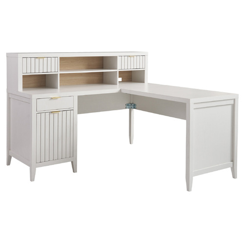 Ailani L-Shaped Desk with Hutch