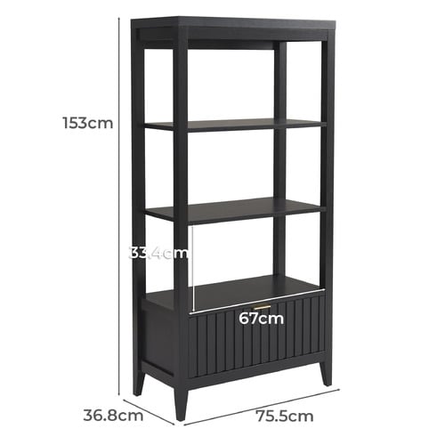 Rylee Bookcase with Drawer