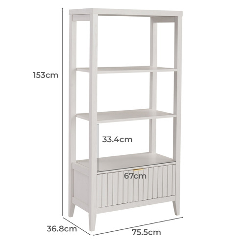 Rylee Bookcase with Drawer