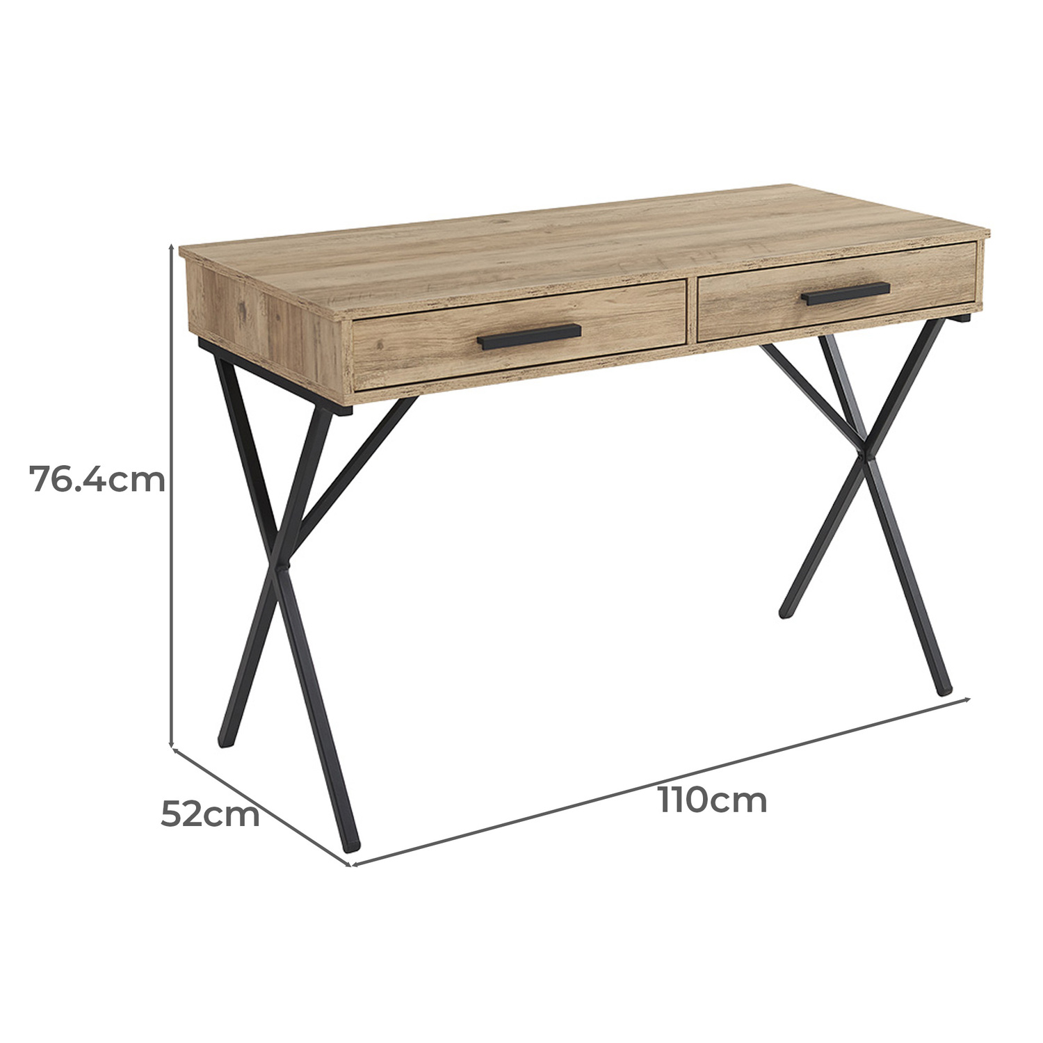 Xyler 2 Drawer Desk
