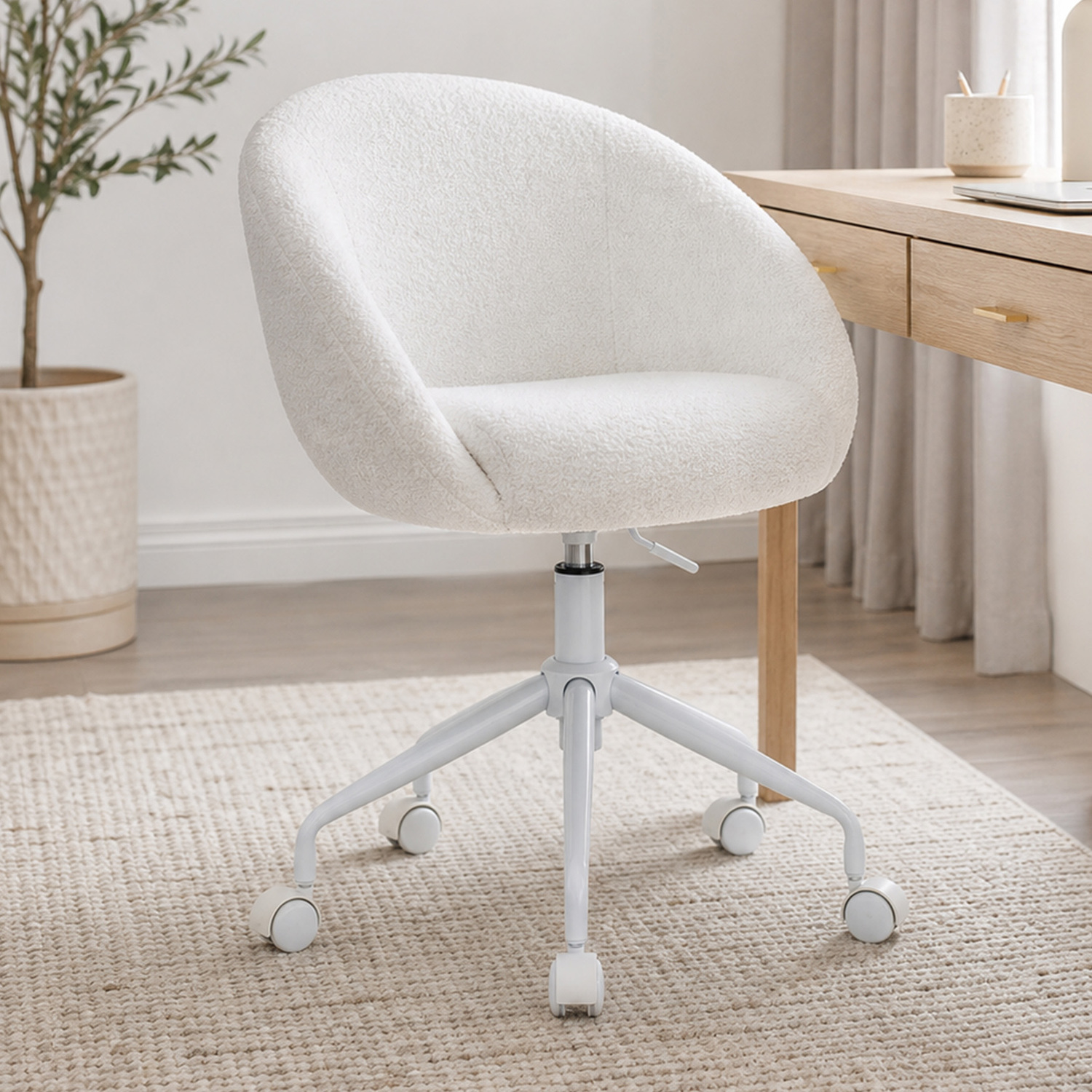 Reginald Boucle Office Chair