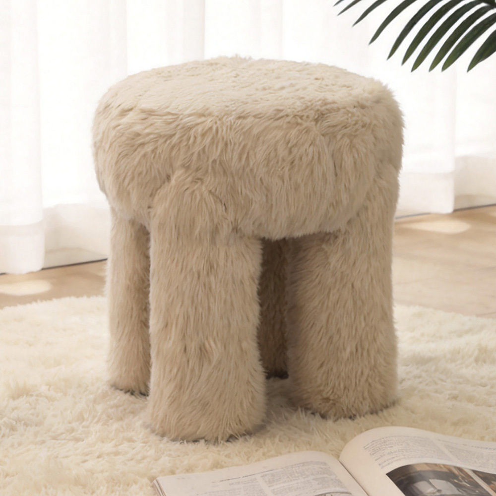 Evans Upholstered Accent Stool