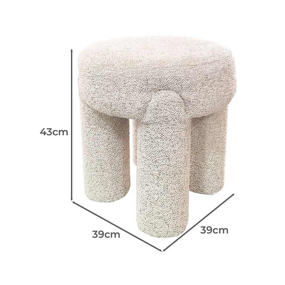 Robin Boucle Accent Stool