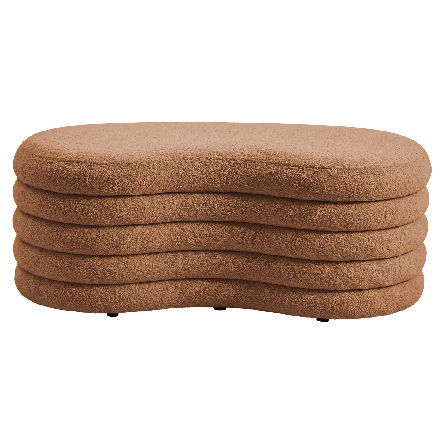 Andres Boucle Storage Ottoman Bench