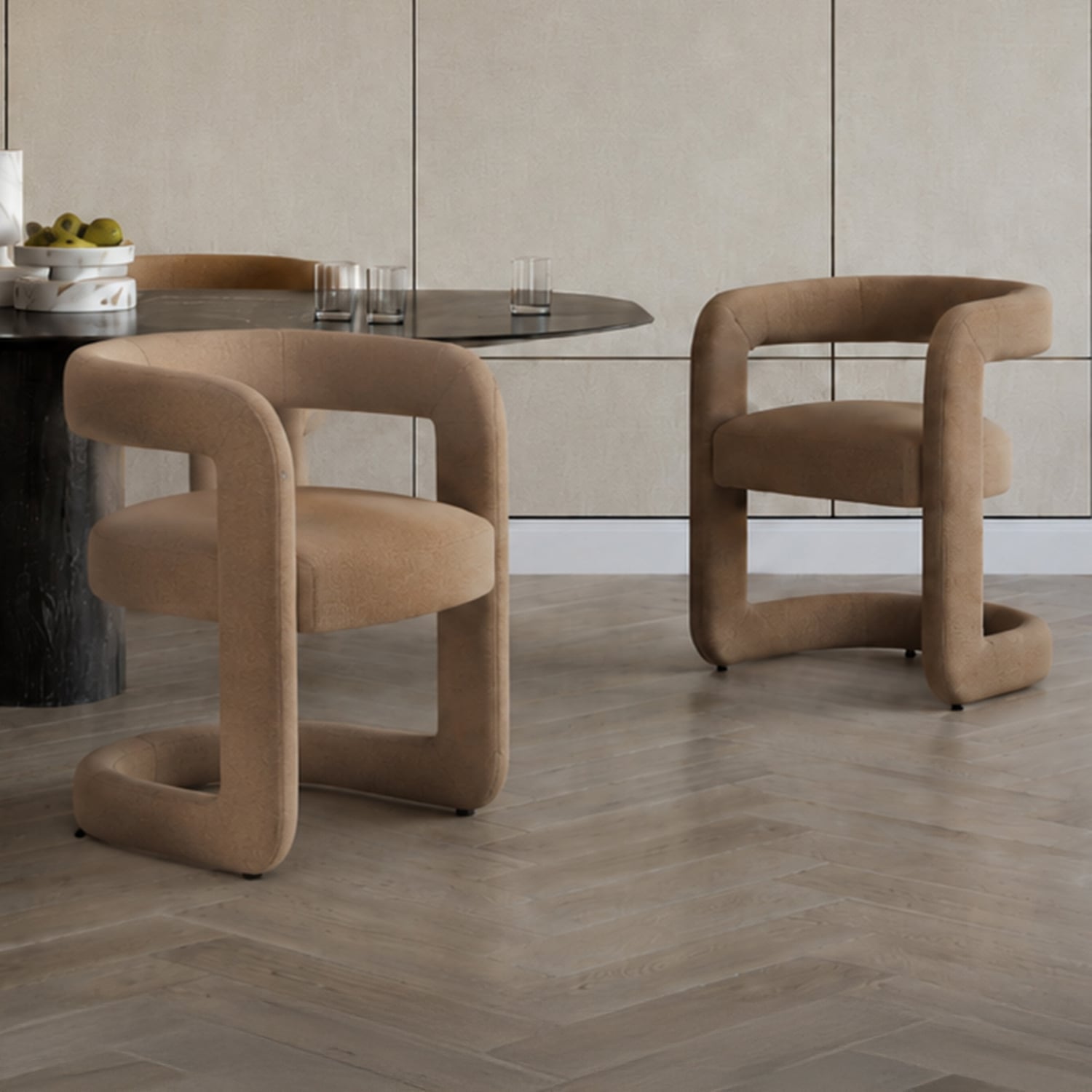 Beige Christina Dining Chairs