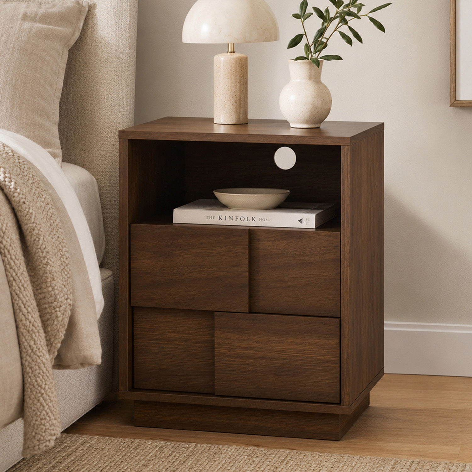 Kaia 2 Drawer Bedside Table