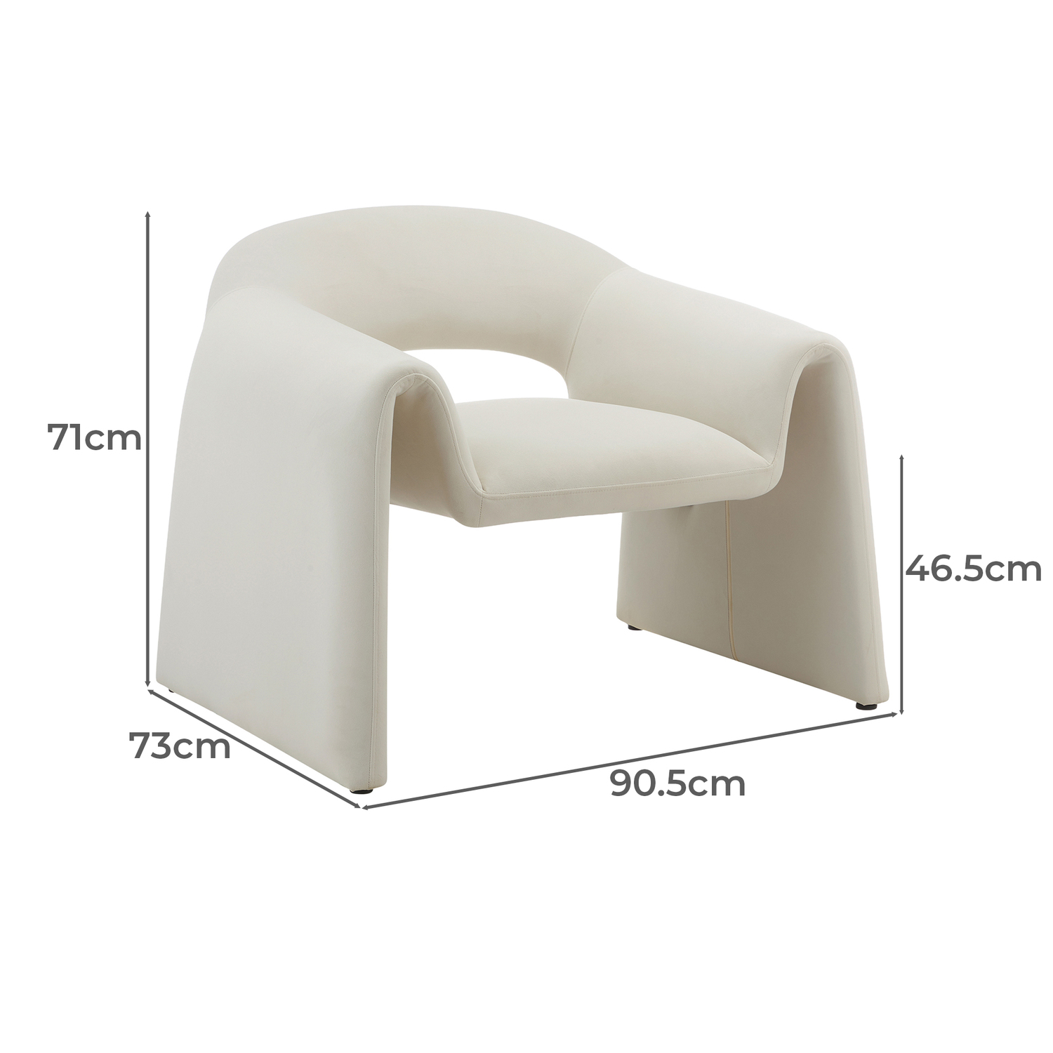 Anthea Velvet Accent Chair