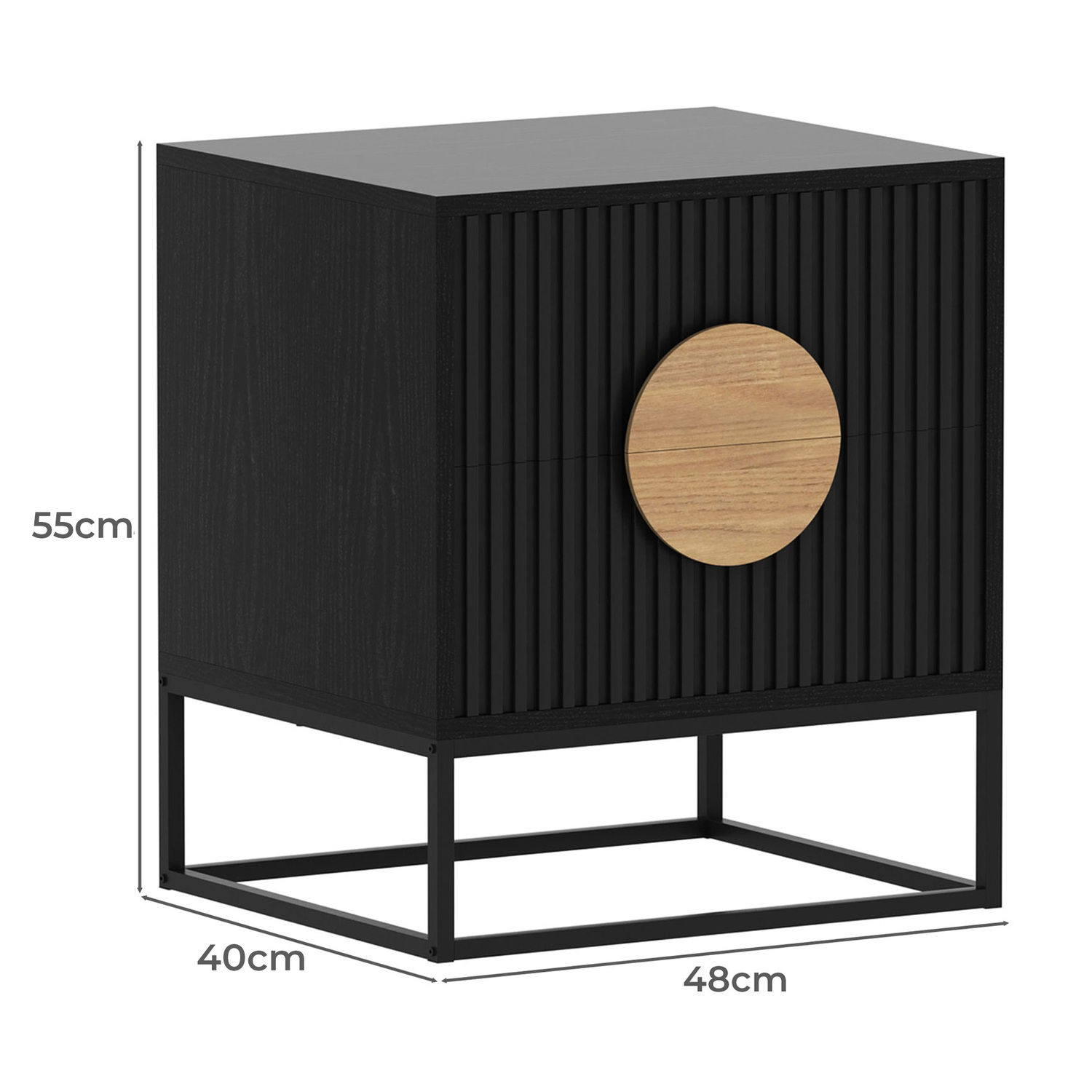 Anallise 2 Drawer Bedside Table