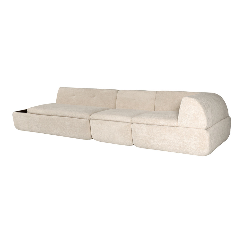 Layra 4 Seater Upholstered Sofa with Chaise