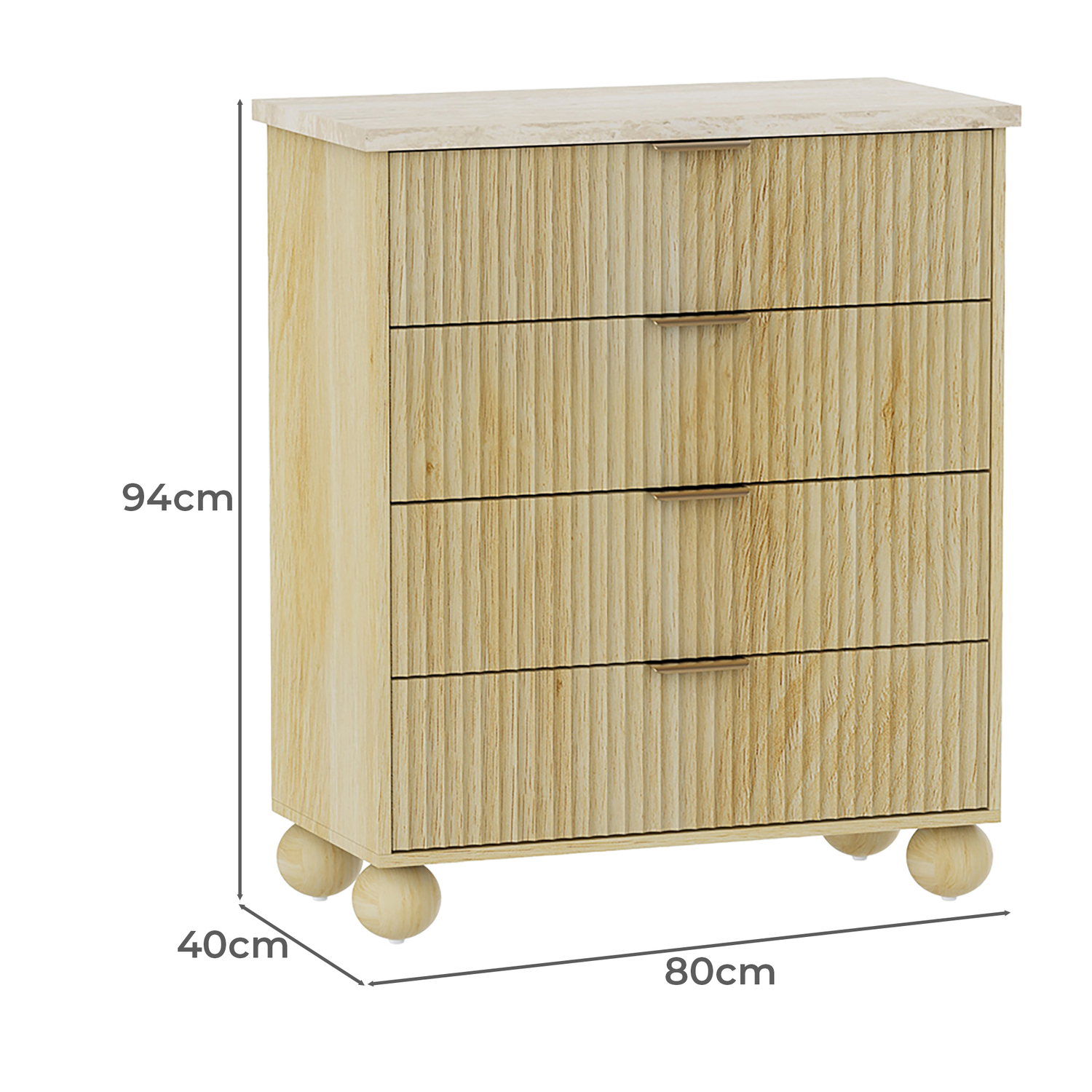 Reed 4 Drawer Chest