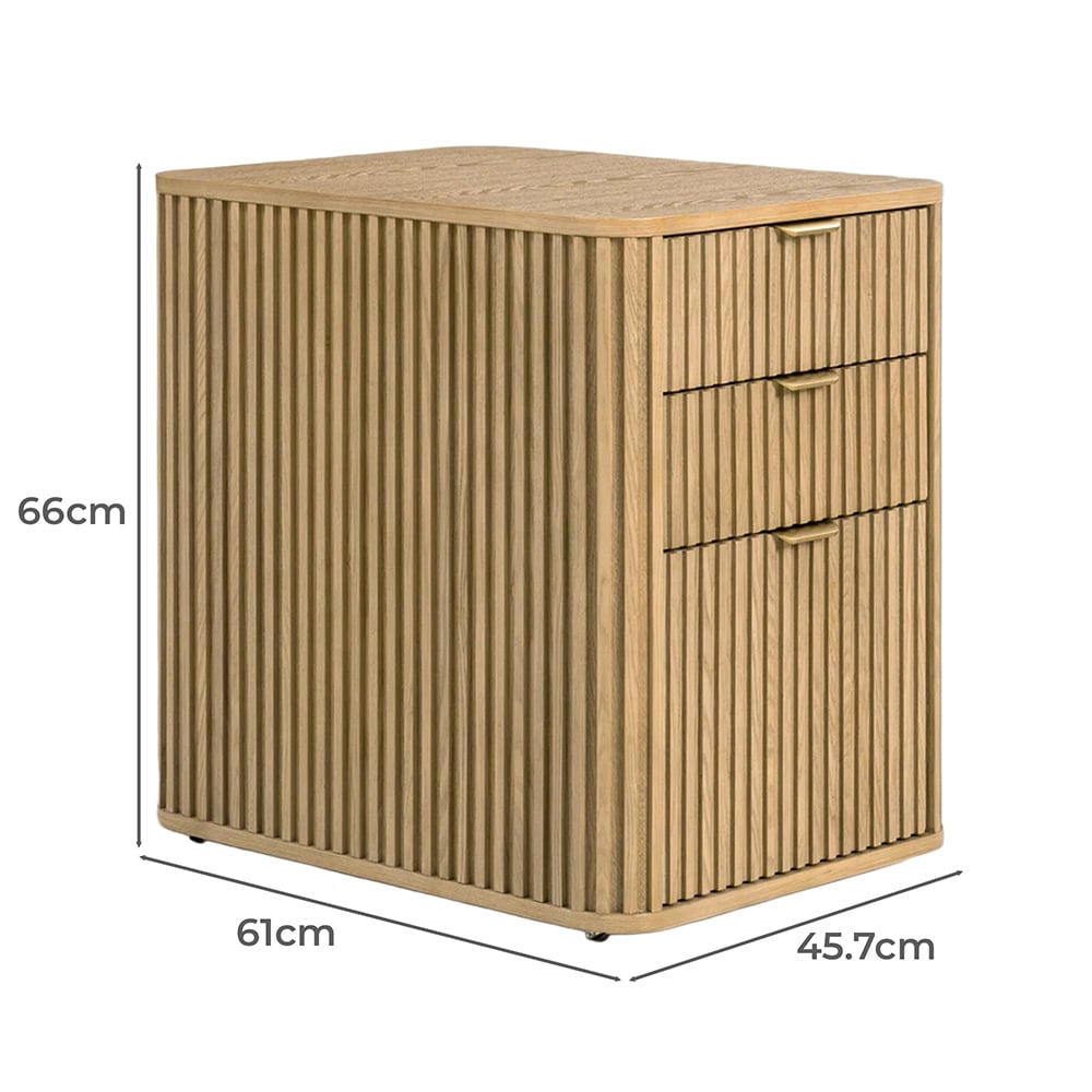 Lola 3 Drawer File Cabinet
