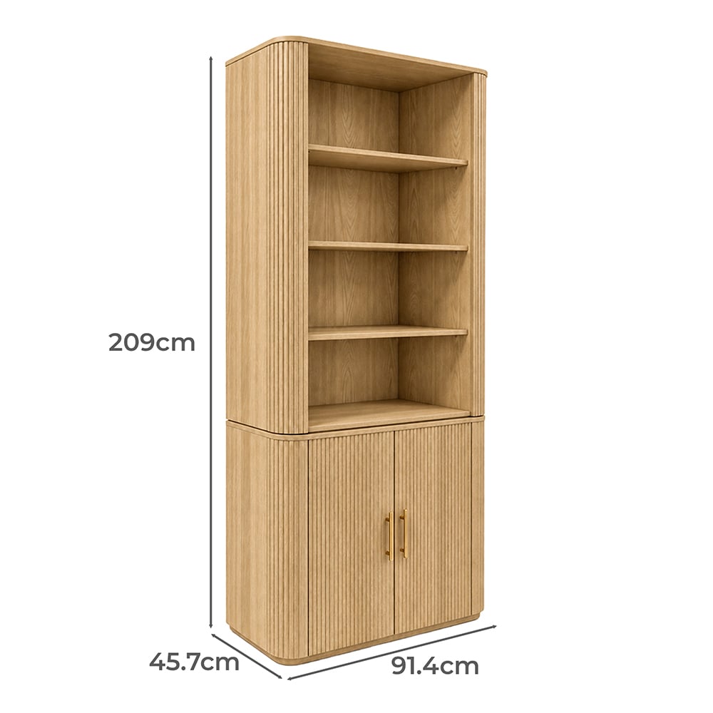 Lola 2 Door Bookcase