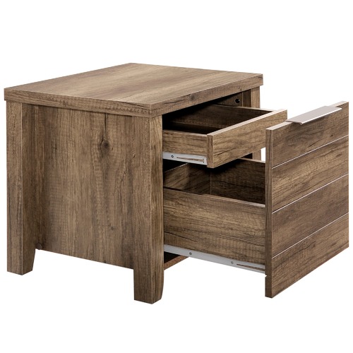 Southern Stylers Alexa 2 Drawer Bedside Table