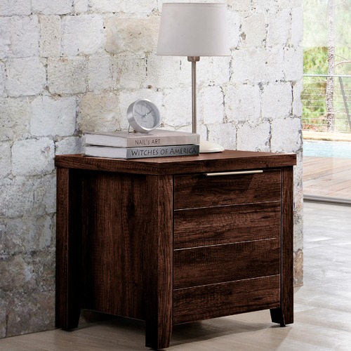 Southern Stylers Alexa 2 Drawer Bedside Table