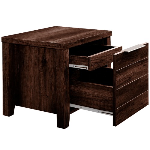 Southern Stylers Alexa 2 Drawer Bedside Table