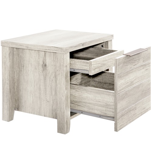 Southern Stylers Alexa 2 Drawer Bedside Table