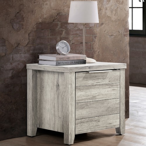 Southern Stylers Alexa 2 Drawer Bedside Table