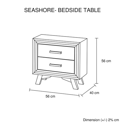 Airlie Acacia Bedside Table