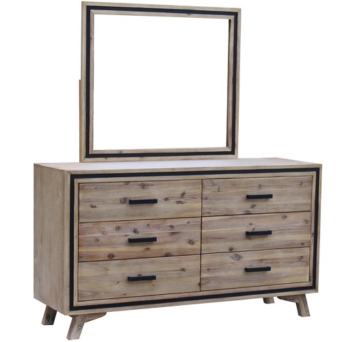 Airlie Acacia Dresser with Mirror