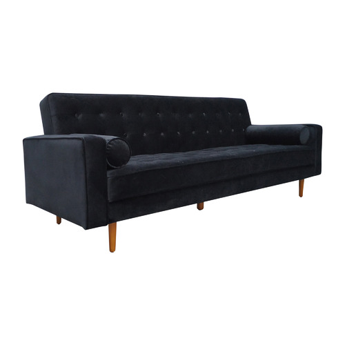 Plast 3 Seater Velvet Sofa Bed