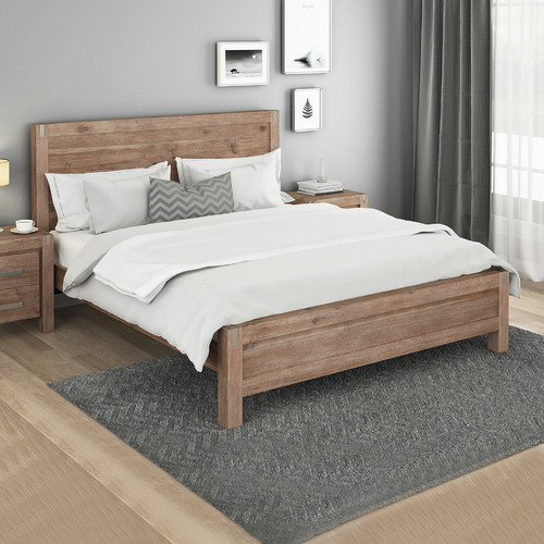 Southern Stylers Natural Belmont Acacia Wood Bed Frame & Reviews Temple & ster