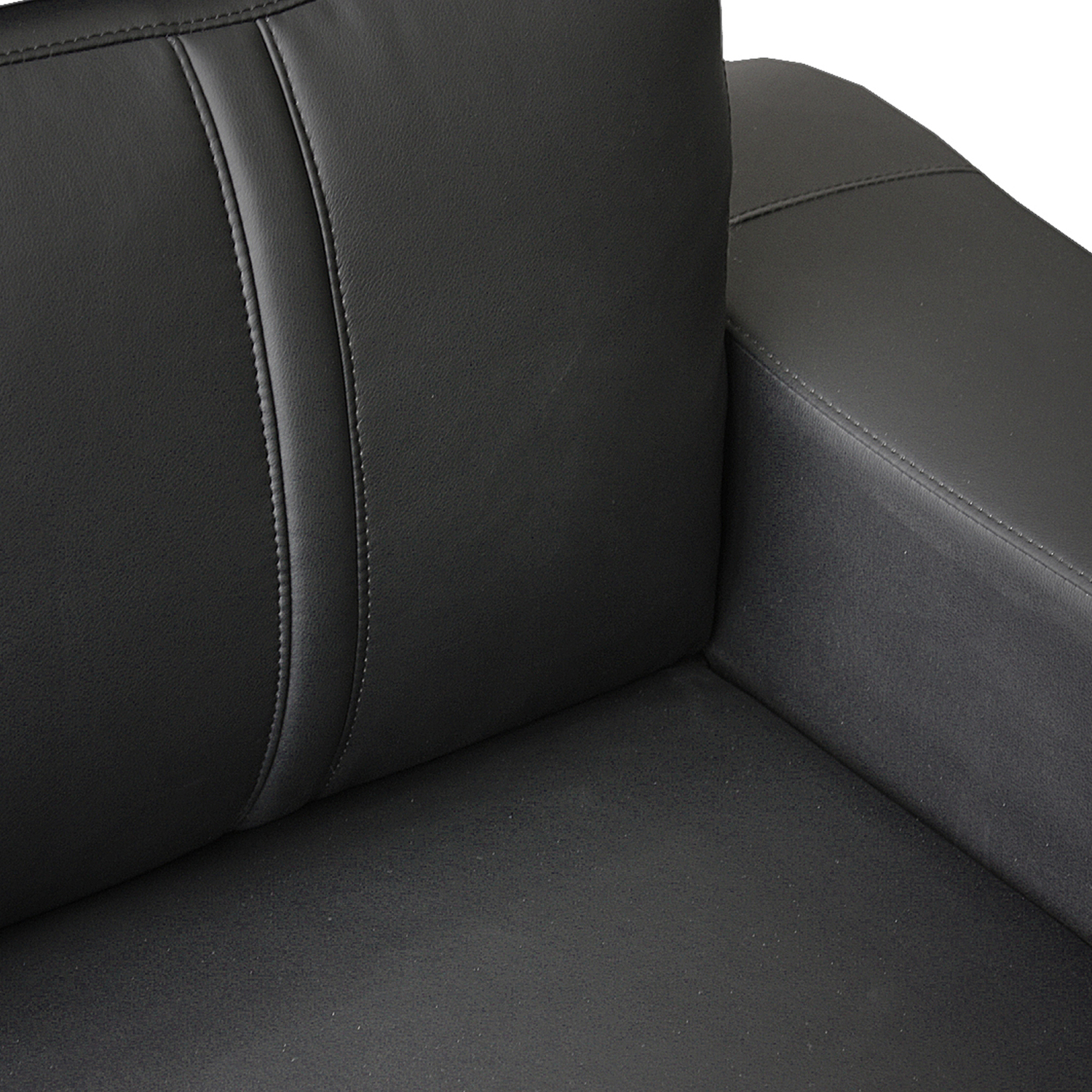 Zenith 5 Seater Faux Leather Corner Sofa with Ottomans