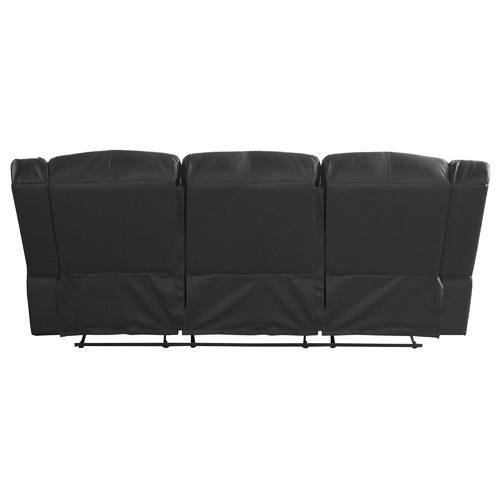 Southern Stylers Ipanema 3 Seater Faux Leather Recliner Sofa Temple