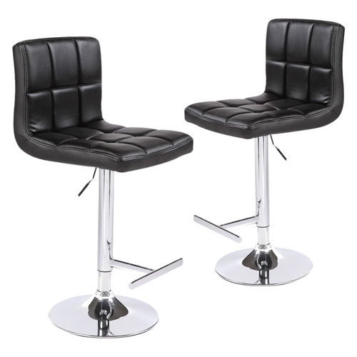 adjustable bar stools set of 2 faux leather