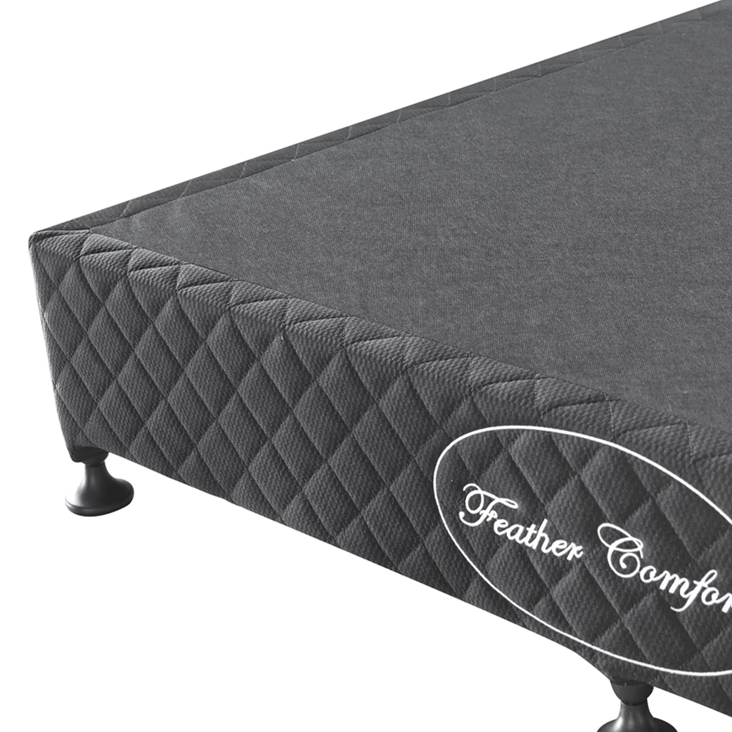 Black Gabbie Upholstered Bed Base