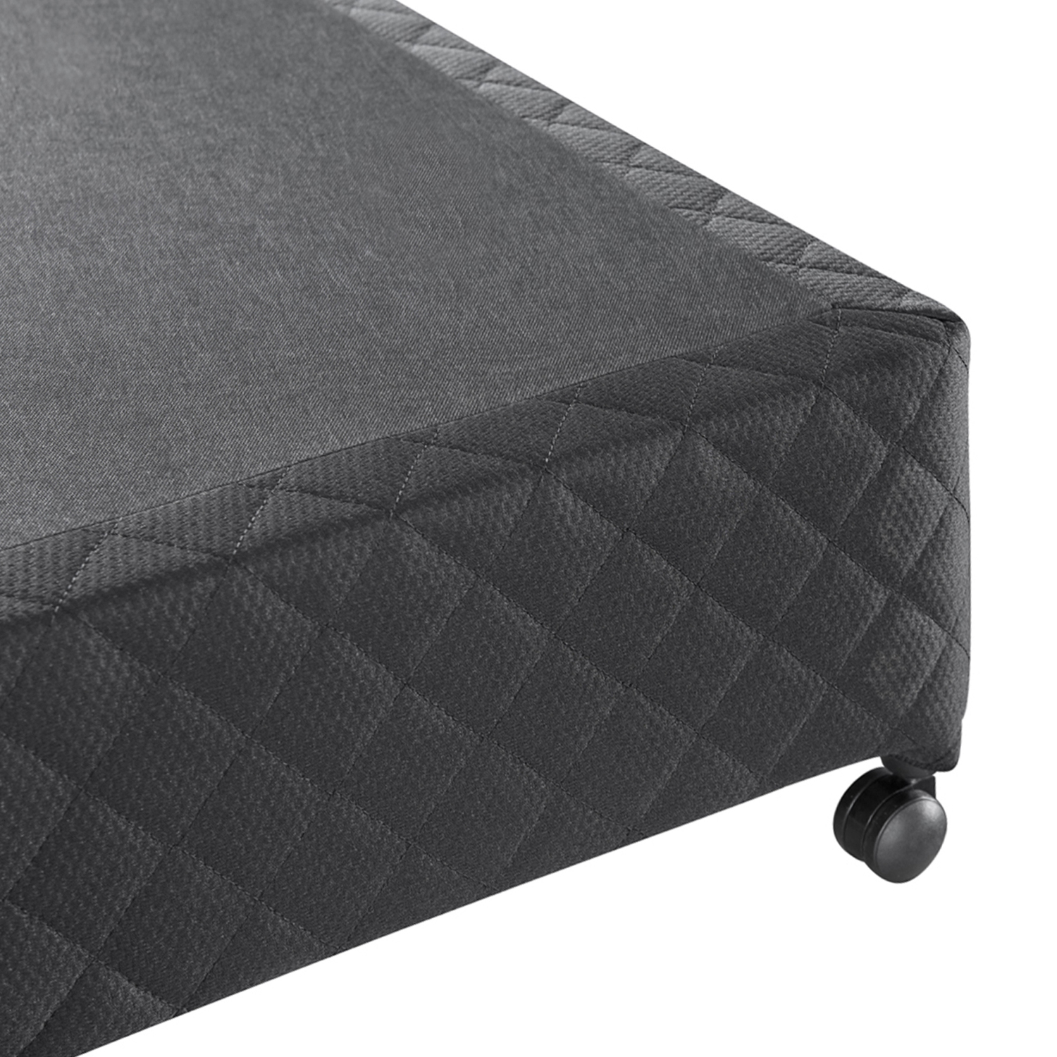 Black Gabbie Upholstered Bed Base