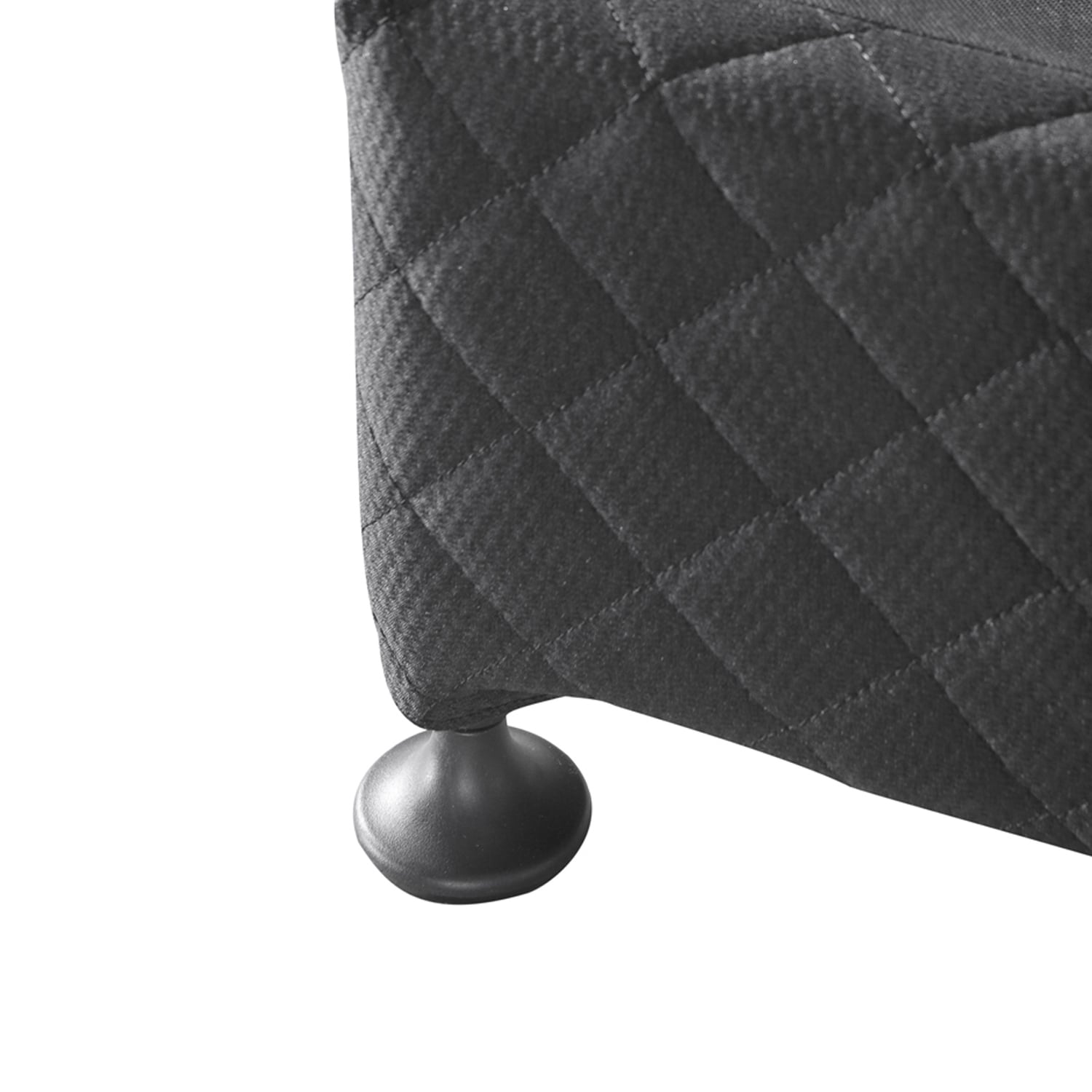 Black Gabbie Upholstered Bed Base
