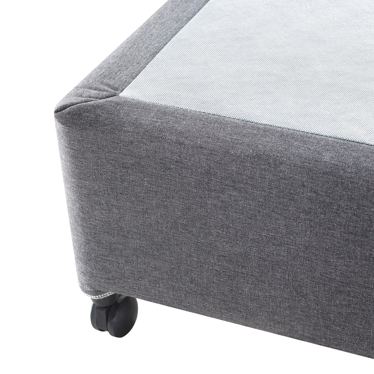Charcoal Liffle Upholstered Bed Base