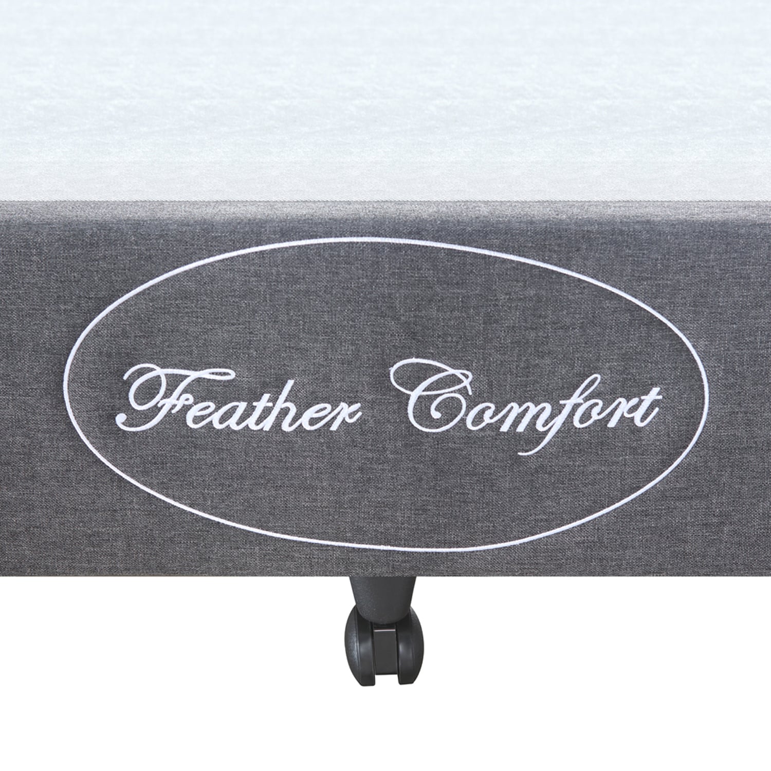 Charcoal Liffle Upholstered Bed Base
