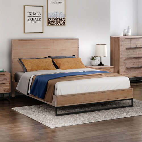 Southern Stylers Celestial Acacia Wood Bed | Temple & Webster