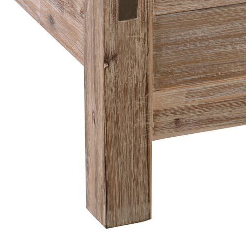 Southern Stylers Charm Acacia Wood Bed Frame Temple & ster