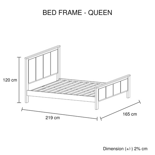 Marzia Wooden Bed Temple Webster, Width Of Twin Xl Bed Frame