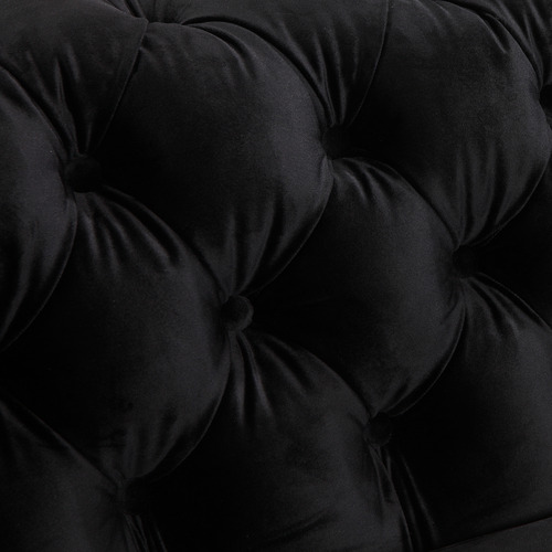 Black Eddard Velvet Armchair