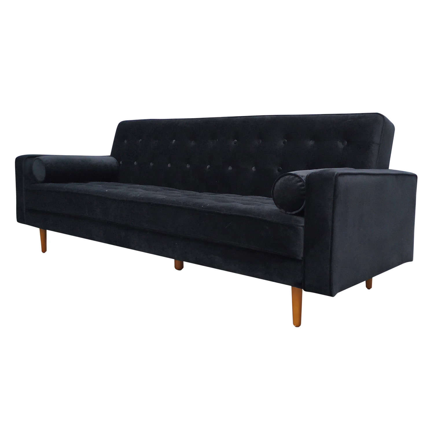Plast 3 Seater Velvet Sofa Bed
