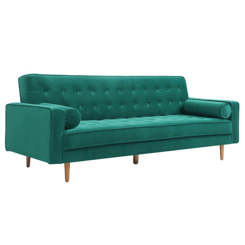 Plast 3 Seater Velvet Sofa Bed