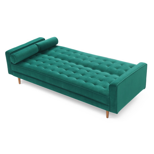 Plast 3 Seater Velvet Sofa Bed