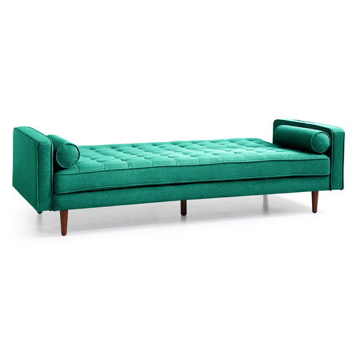 Plast 3 Seater Velvet Sofa Bed