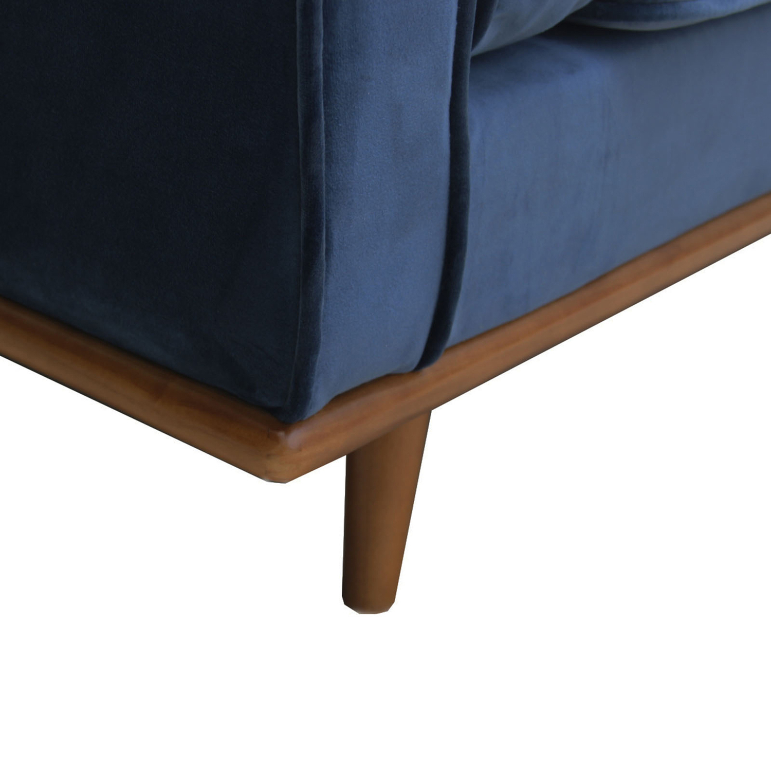 Navy Brooklyn 2 Seater Velvet Sofa