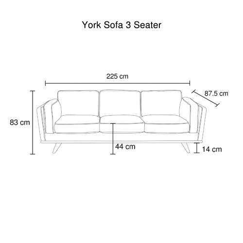 Navy Brooklyn 3 Seater Velvet Sofa