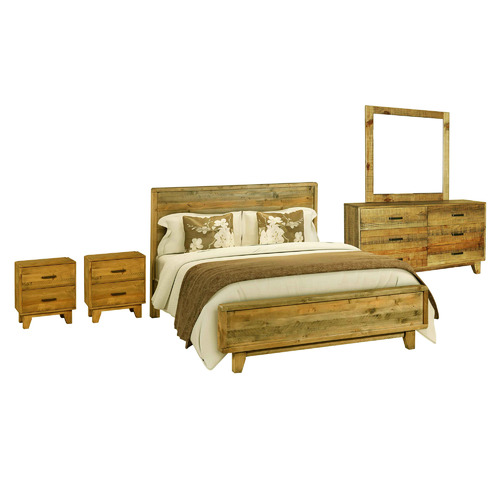4 Piece Woodstyle Bedroom Set